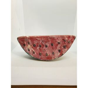 Stone/Clay Fruit Watermelon~Vintage~ Hand painted Mexico
